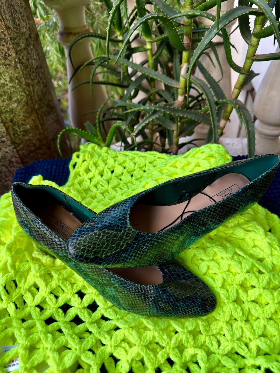 Black Leather Elegant Heels